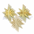 Набор новогодних украшений "Звезды", 9 шт, цвет: золотистый эталоном качества и хорошего вкуса инфо 5584b.