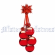 Новогоднее украшение "Гроздь шаров", цвет: глянцевый красный эталоном качества и хорошего вкуса инфо 8247d.