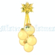 Новогоднее украшение "Гроздь шаров", цвет: матовый желтый эталоном качества и хорошего вкуса инфо 8248d.