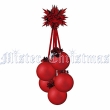 Новогоднее украшение "Гроздь шаров", цвет: матовый красный эталоном качества и хорошего вкуса инфо 8249d.