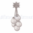 Новогоднее украшение "Гроздь шаров", цвет: матовый серый эталоном качества и хорошего вкуса инфо 8250d.