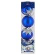 Набор новогодних шаров "Лепестки" Цвет: синий, 4 шт эталоном качества и хорошего вкуса инфо 8342d.