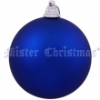 Набор новогодних шаров, 4 шт, цвет: матовый синий Новогодняя продукция Mister Christmas 2009 г ; Упаковка: пластиковая коробка инфо 8352d.