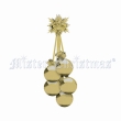 Новогоднее украшение "Гроздь шаров", цвет: глянцевый золотистый эталоном качества и хорошего вкуса инфо 13891f.