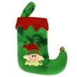 Новогодний носок для подарков "Эльф", цвет: зеленый зеленый Производитель: Китай Артикул: 294 инфо 7269i.